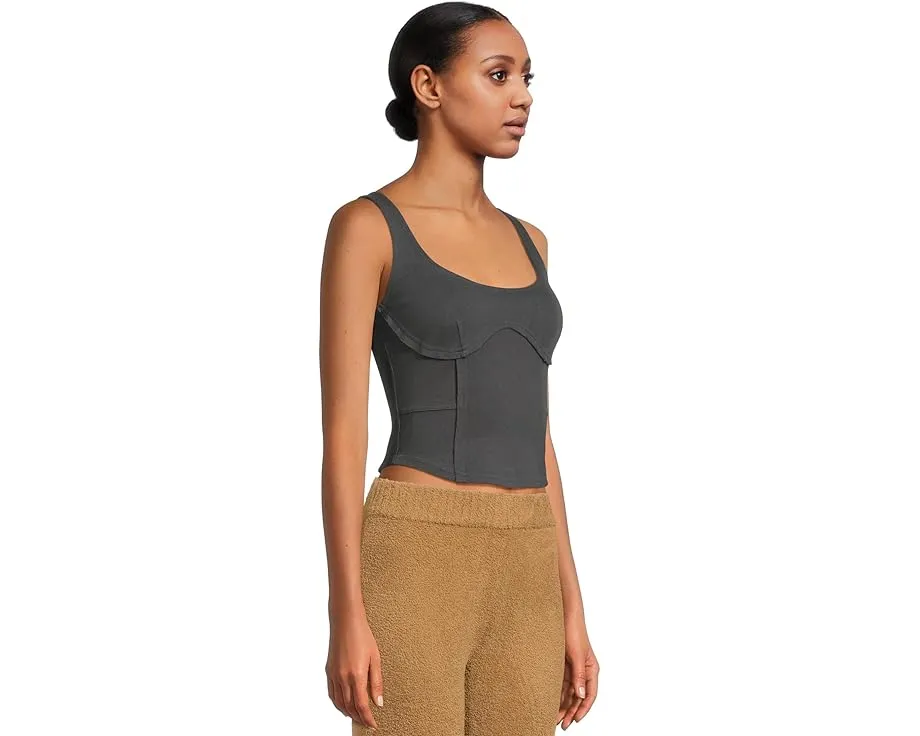 Топ UGG Lennox с корсетным стилем и вышитым логотипом