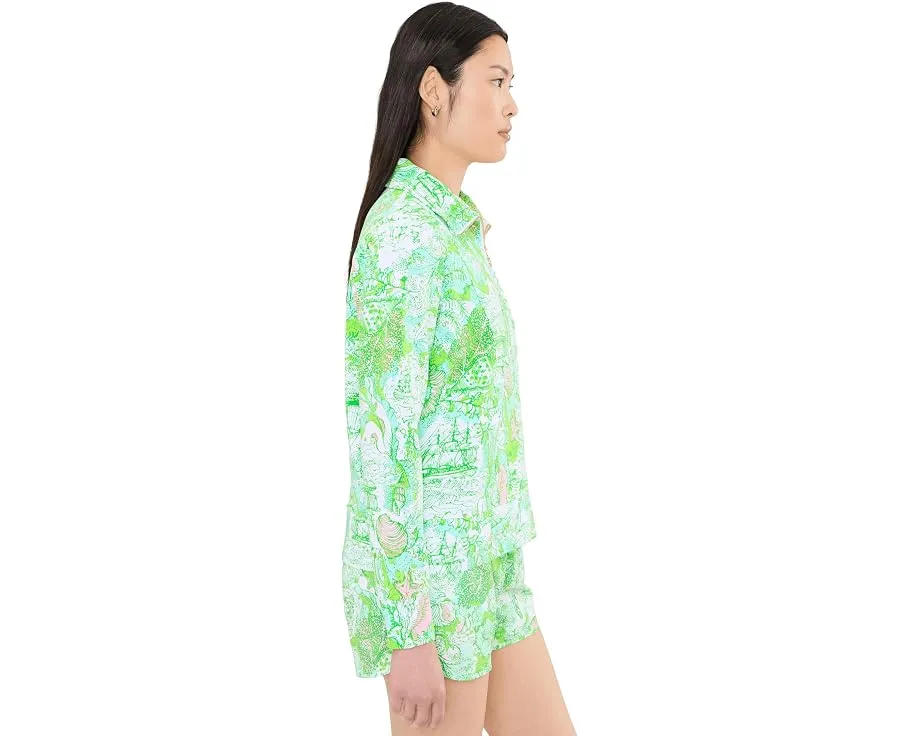 Lilly Pulitzer толстовка Eleni с защитой UPF 50+ и молнией