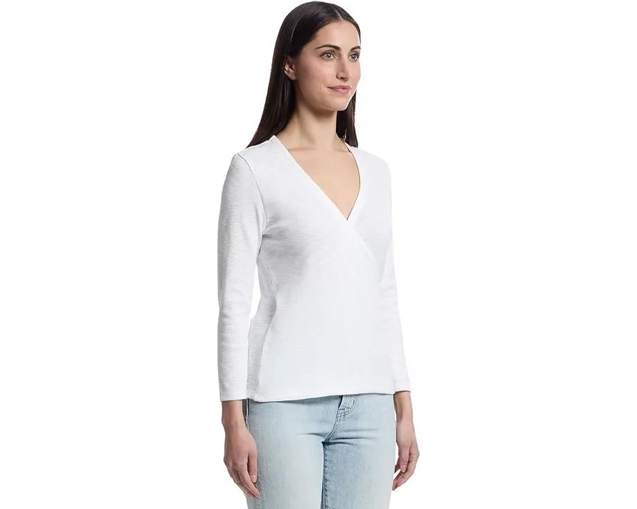 Топ Lilla P с запахом и рукавом три четверти из мягкой ткани