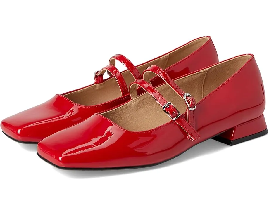 Туфли Gredah с квадратным носком и двойными ремешками на пряжках