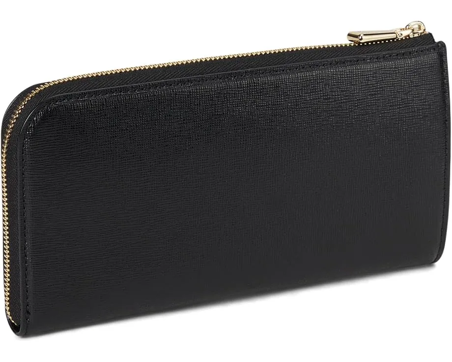 Континентальный кожаный кошелек на молнии Devin Saffiano от Kate Spade New York