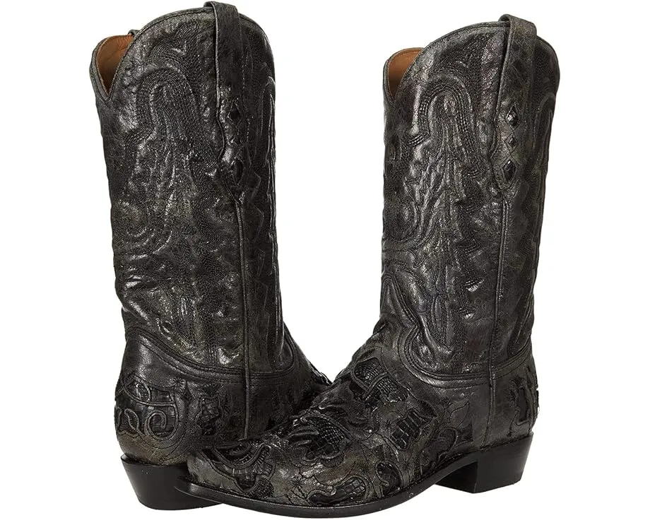 Сапоги A4116 от Corral Boots с зауженным носком и декоративным верхом