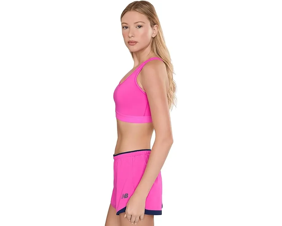 Спортивный бюстгальтер New Balance Nb Essential Run Bra розовый