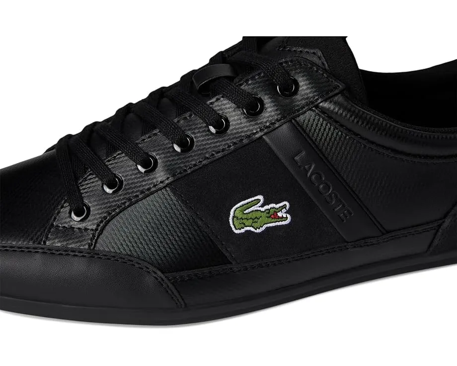 Кроссовки Lacoste Chaymon Tonal с кожаным верхом и контрастной окантовкой