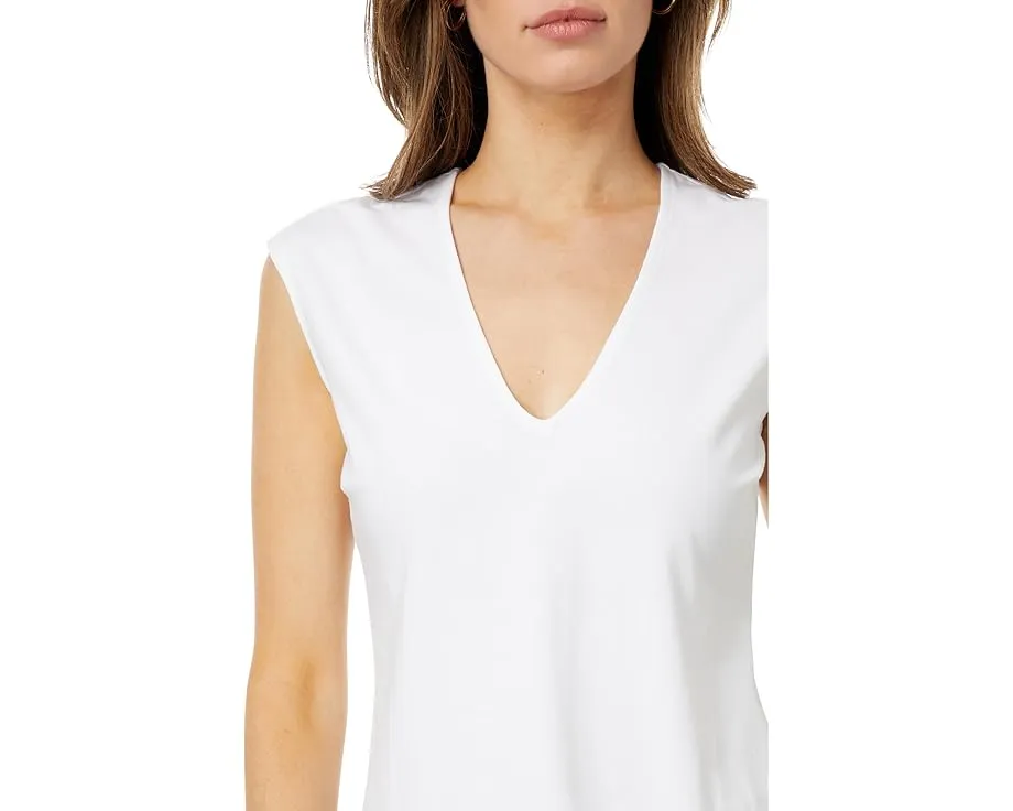 Топ без рукавов NIC+ZOE с V-образным вырезом из мягкой ткани с растяжкой