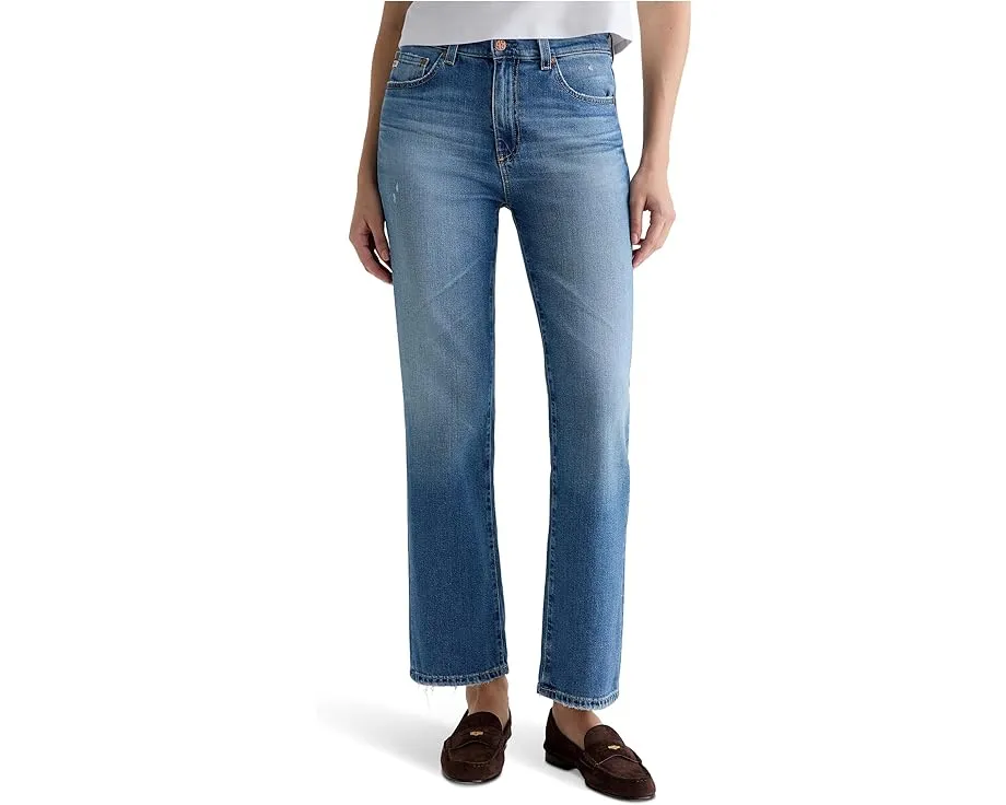 Прямые джинсы AG Jeans Brinley со средней посадкой в стирке 16 Years Soaring