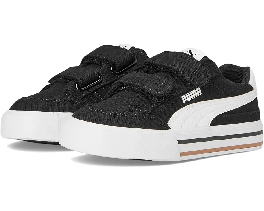 Puma Court Classic Vulc Hook And Loop детские кроссовки на липучках из переработанных материалов