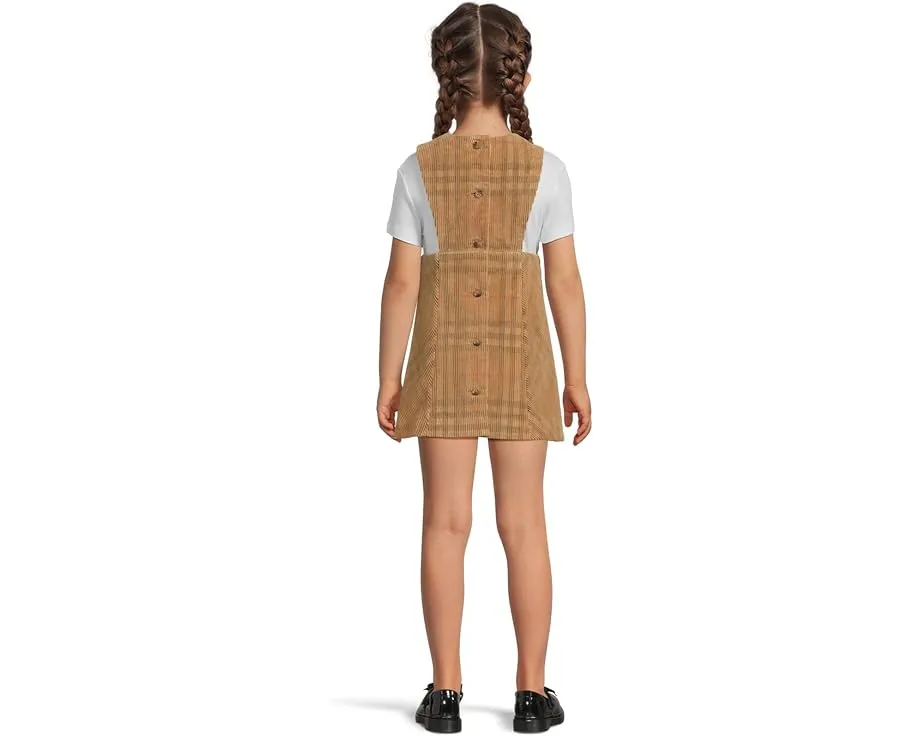 Платье Burberry Kids Halima Corduroy Check из вельвета с клеткой