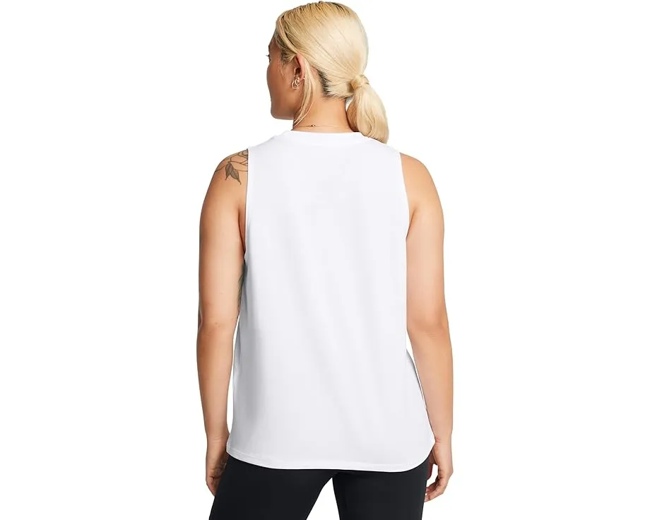 Майка Under Armour Rival Muscle Tank с ребристым воротником и свободным кроем