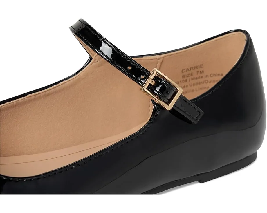 Балетки Journee Collection Carrie с ремешком и пряжкой из велюровой замши