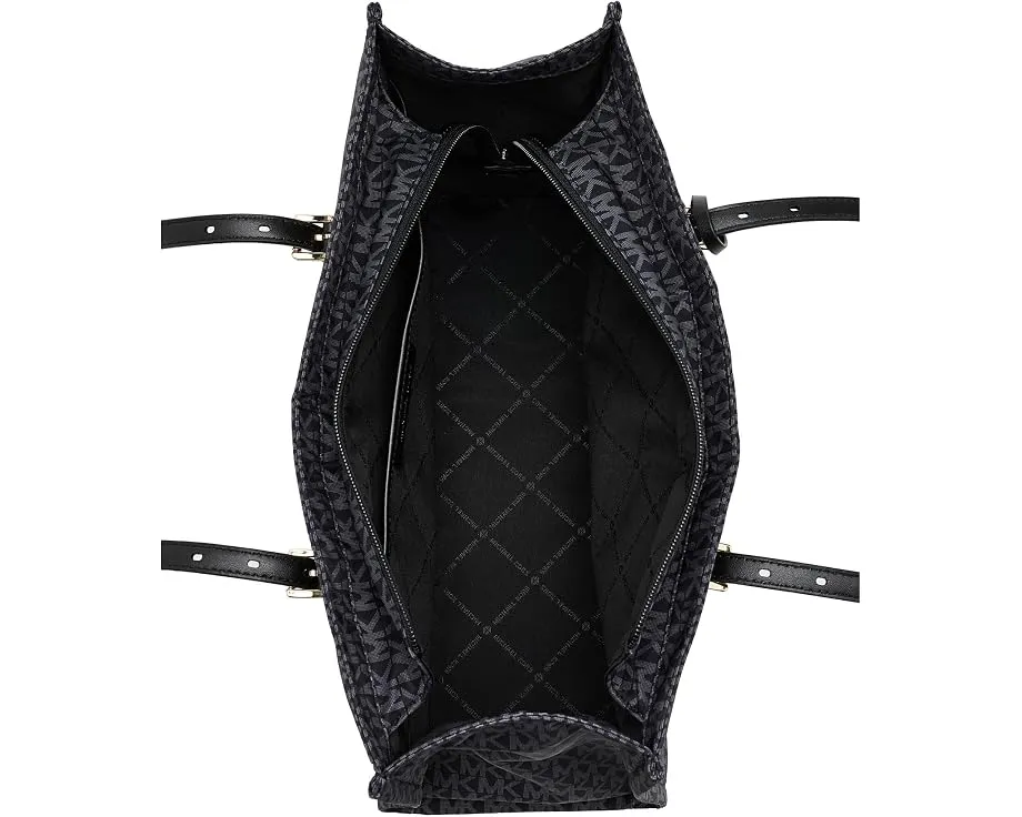 Тоут MICHAEL Michael Kors Zadie Medium с принтом MK и золотой фурнитурой