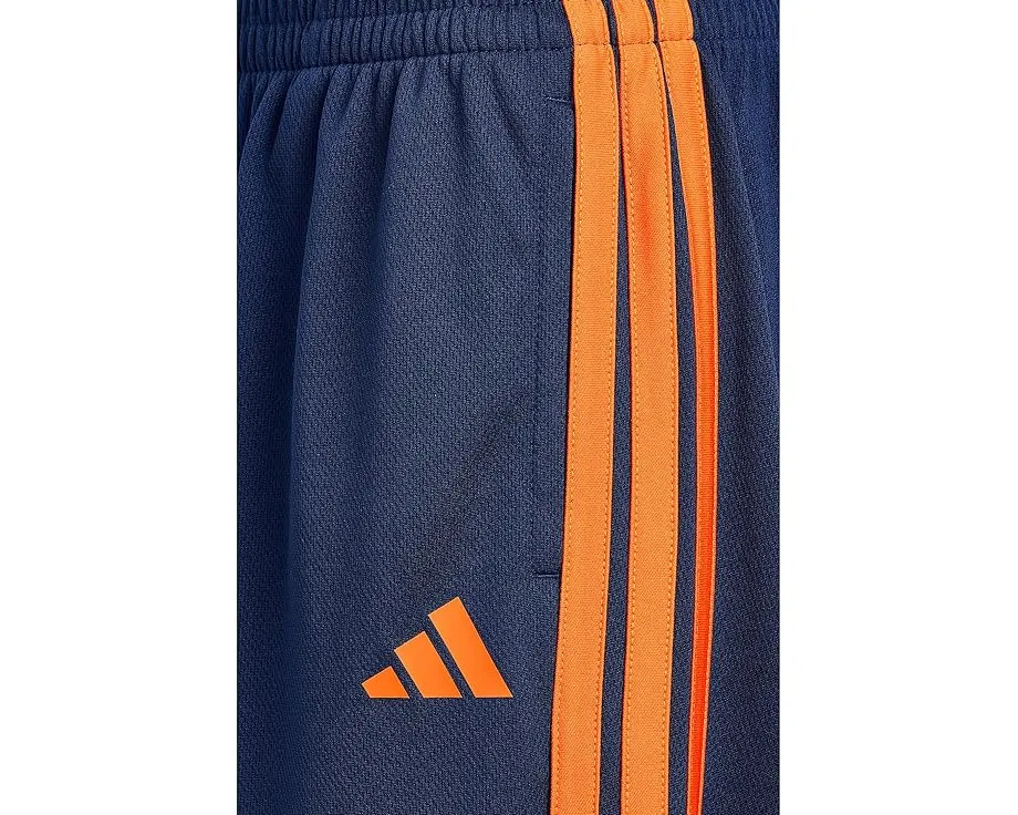 Adidas Kids Essentials 3 полоски шорты черные с красным