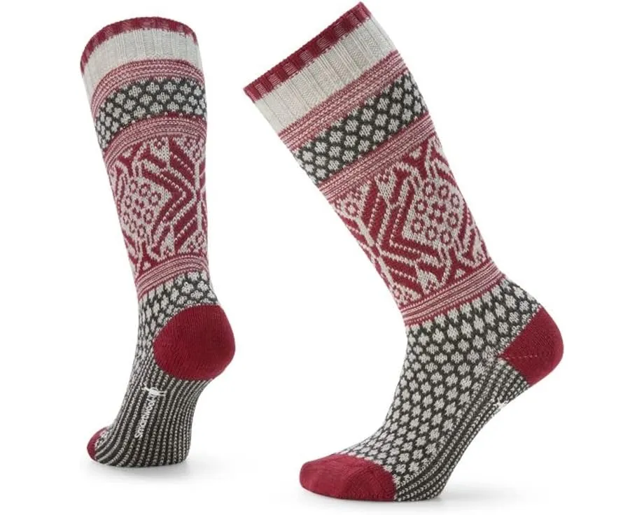 Носки Smartwool Everyday Popcorn Snowflake Pattern Crew с полной амортизацией и узкой посадкой