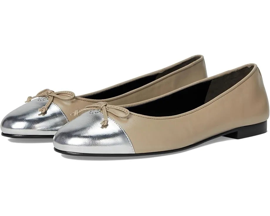 Балетки Tory Burch Cap Toe с бантом и контрастным мыском
