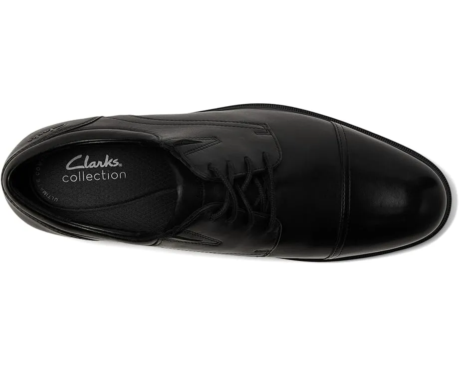 Туфли Clarks Steadwell Cap из махагоновой кожи с комфортной стелькой