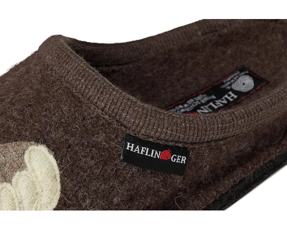 Тапочки Haflinger Chicken из 100% вареной шерсти с поддержкой свода стопы