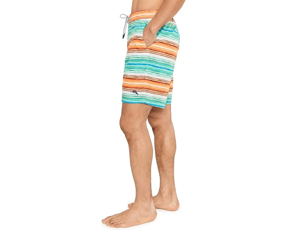 Шорты Tommy Bahama Baja Sarape Stripe 8 с принтом и сетчатым вкладышем 5.35 дюйма