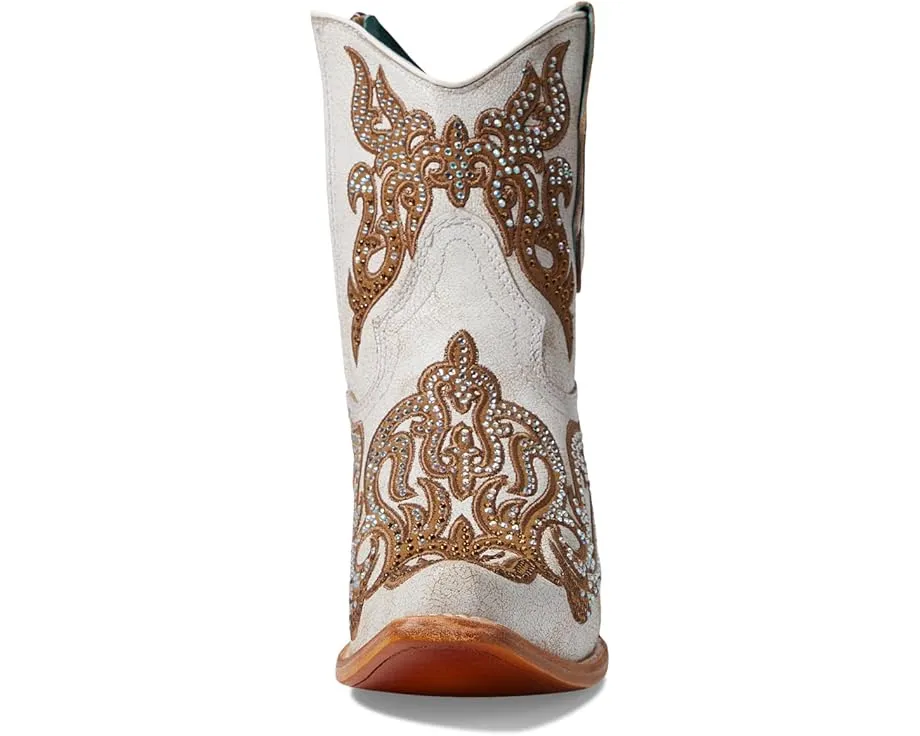 Сапоги Corral C4104 до щиколотки с вышивкой и кристаллами на молнии