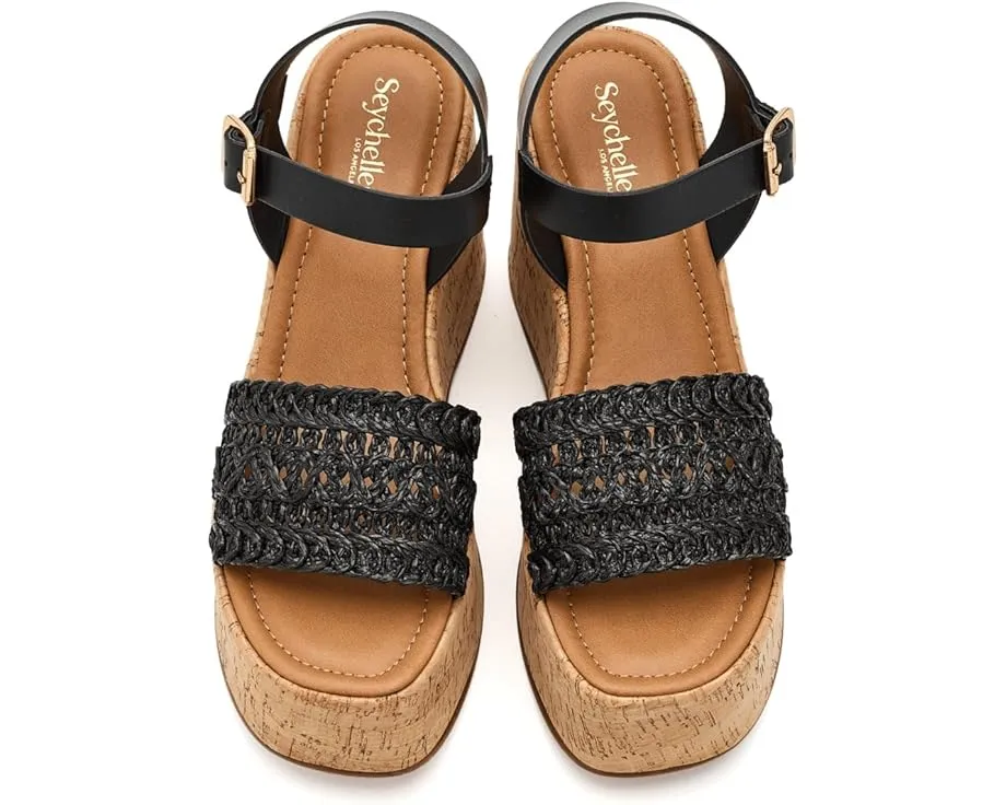 Босоножки Willow на платформе с плетеным верхом и регулируемым ремешком Seychelles