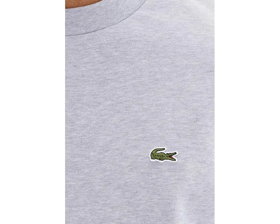 Толстовка Lacoste из флиса с круглой горловиной и органическим хлопком