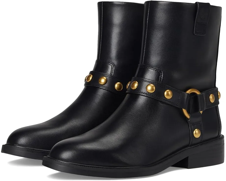 Мотосапоги Vince Camuto Amais Biker с ремнями и шипами на низком каблуке