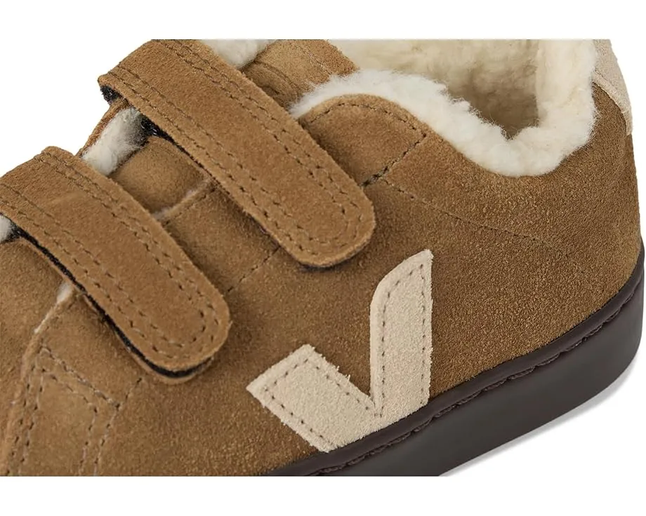 VEJA Kids Детские кроссовки Small Esplar из кожи и замши на липучках