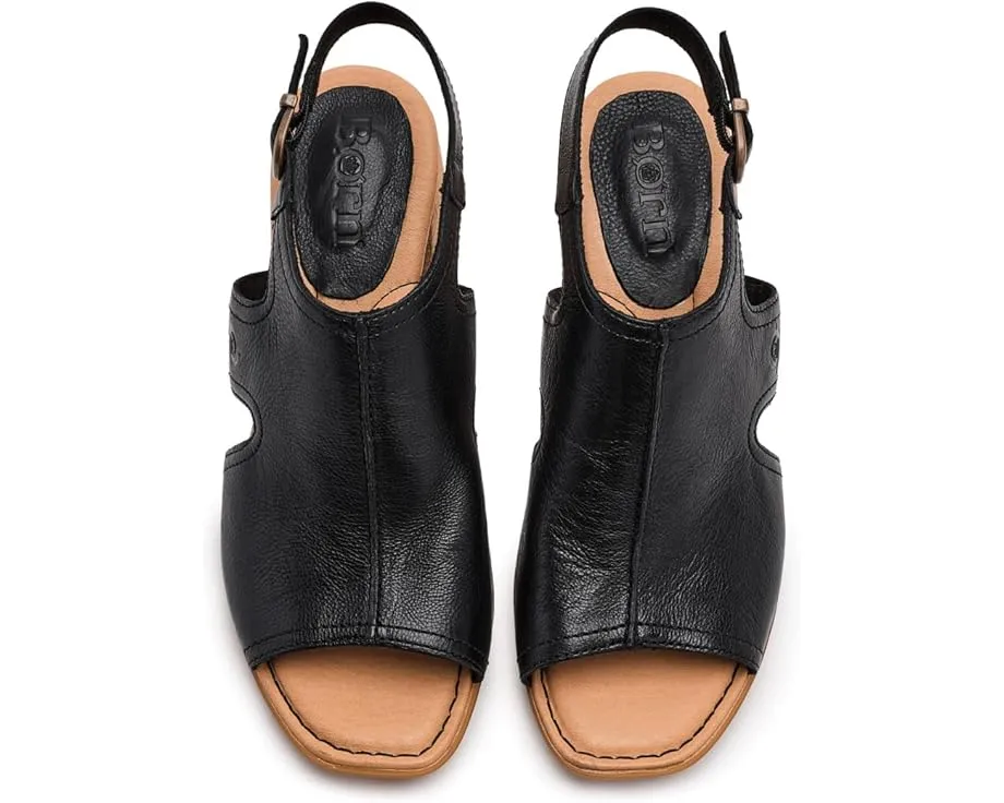 Сандалии Born Swinton с каблуком из натурального дерева