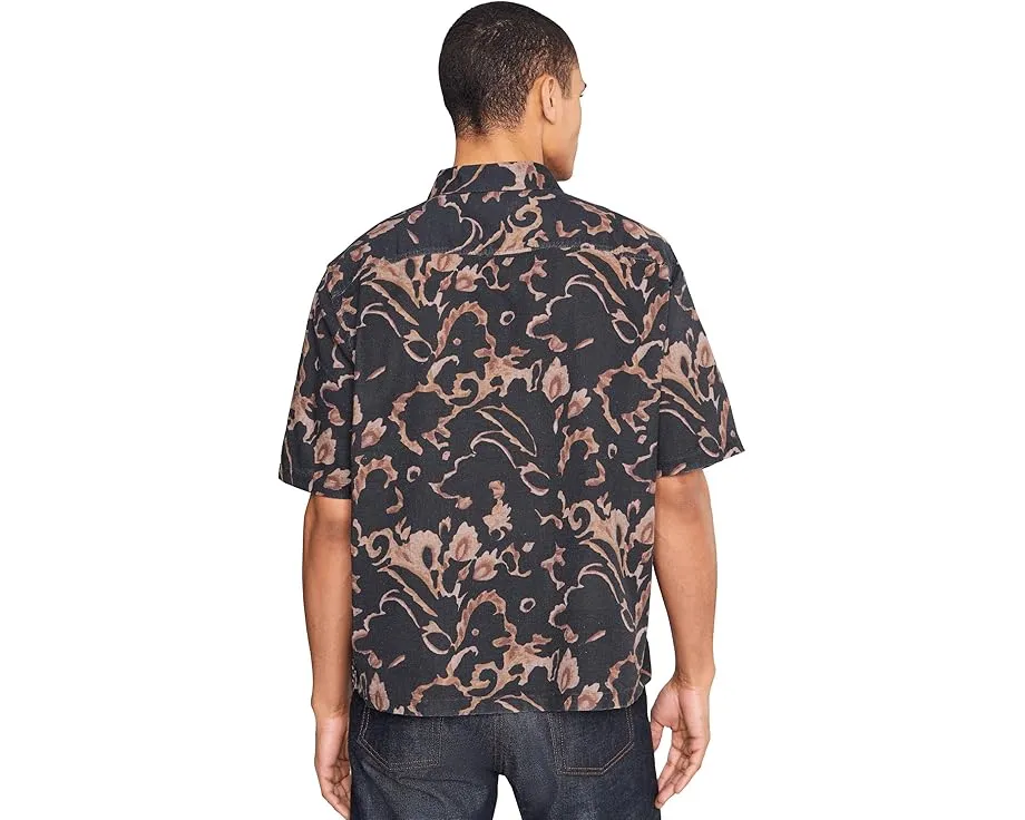 AllSaints Fortune рубашка с коротким рукавом цвета морской волны
