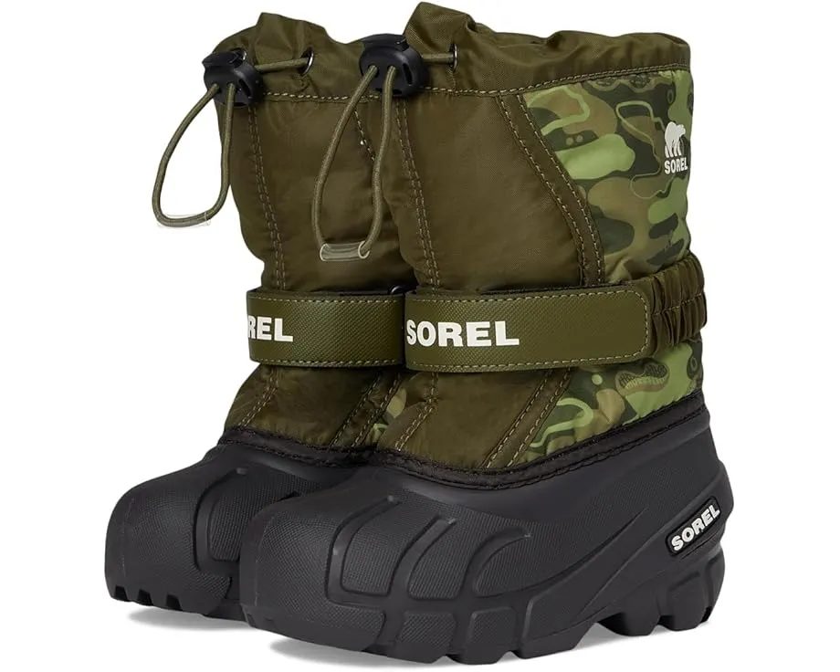 SOREL Детские зимние ботинки Childrens Flurry Print со съемной войлочной стелькой