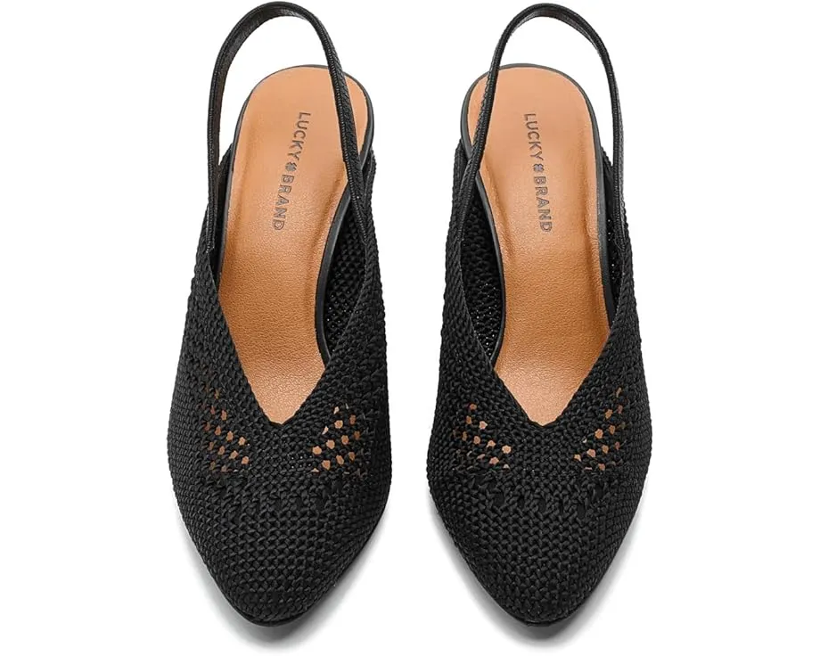Туфли Lucky Brand Melony на высоком каблуке с открытой пяткой и плетением