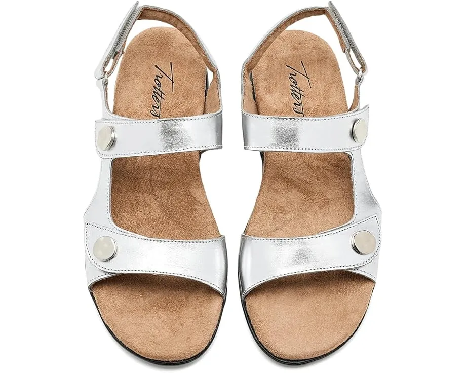 Сандалии Romi Metallic от Trotters на липучках с декором