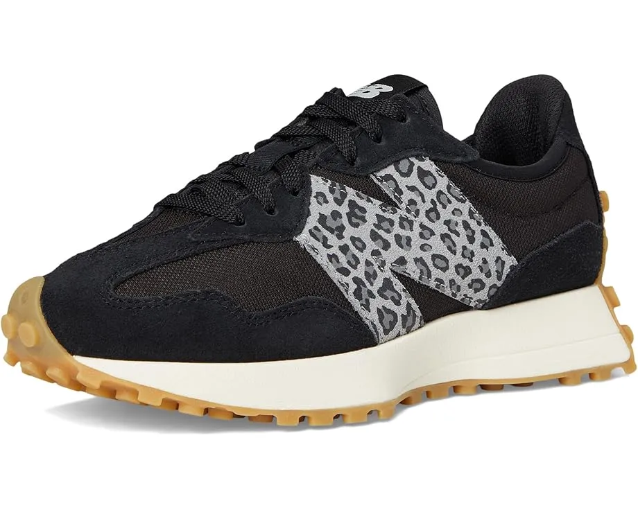 Кроссовки New Balance Classics 327 из замши и сетки с массивным логотипом