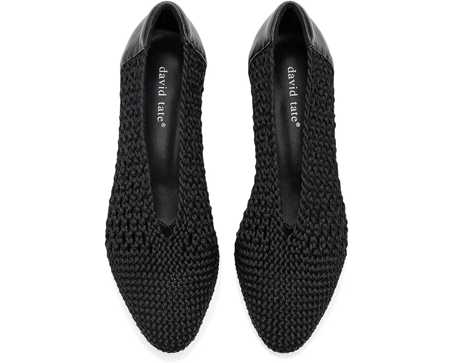 Туфли-лодочки Gretchen на квадратном каблуке с плетеным верхом от David Tate