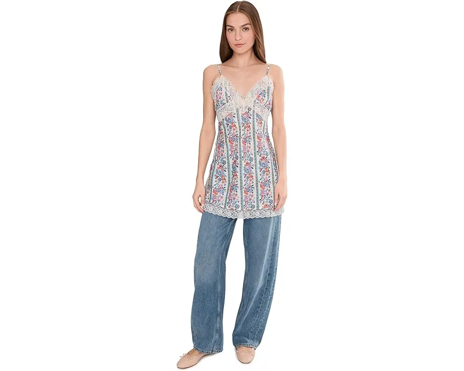 Мини-платье Wish You Were Here Mini Slipdress с цветочным принтом Free People