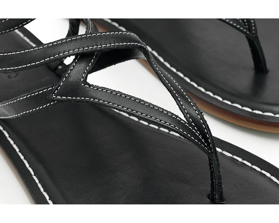 Сандалии Bernardo Mallorie с геометрическим верхом и регулируемой лодыжечной лямкой