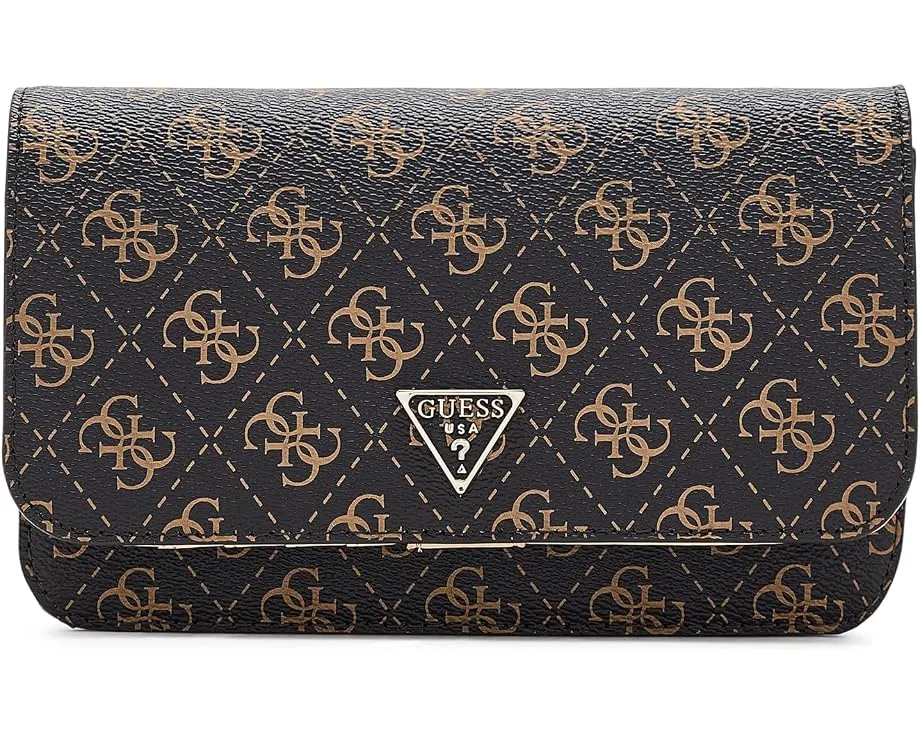 Сумка GUESS Noelle II кроссбоди с клапаном и органайзером черная