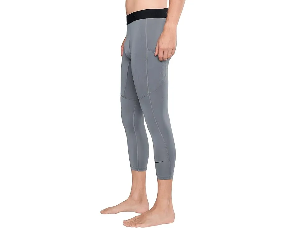 Nike Pro Dri FIT лосины 3/4 для фитнеса с боковым карманом