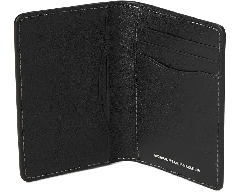 Минималистичный картхолдер COACH из гладкой кожи и фирменного каньона