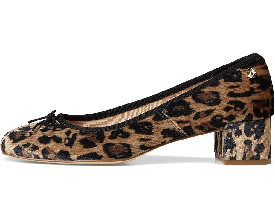 Jack Rogers туфли Maddy Pump из бархатистой кожи с леопардовым принтом