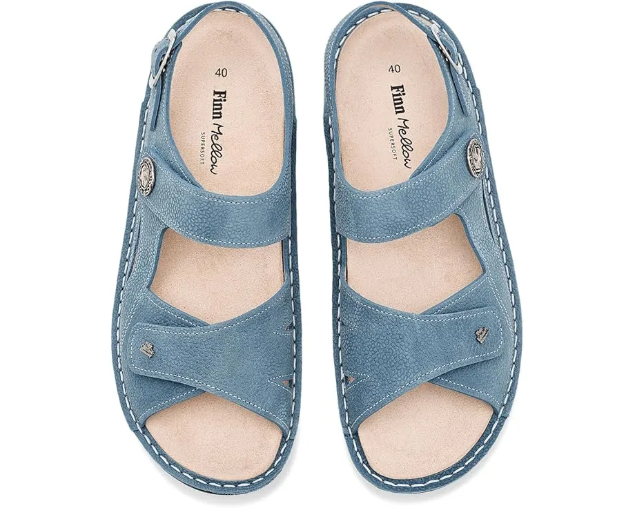 Сандалии Finn Comfort Barbuda Sky Streetnubuk с кожаным верхом