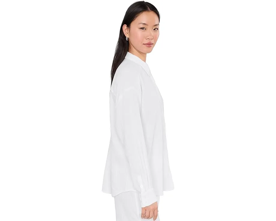 Ava Gauze Button-Down