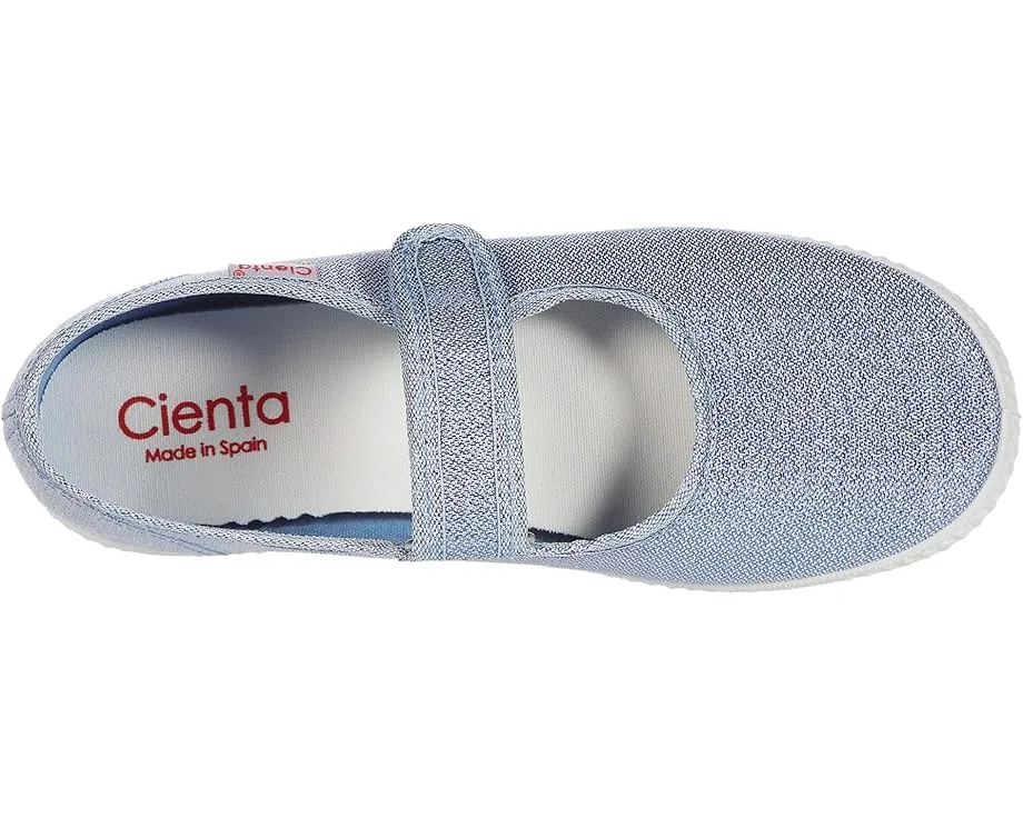 Детские туфли-слипоны Cienta Kids Shoes 56083 с металлическим блеском