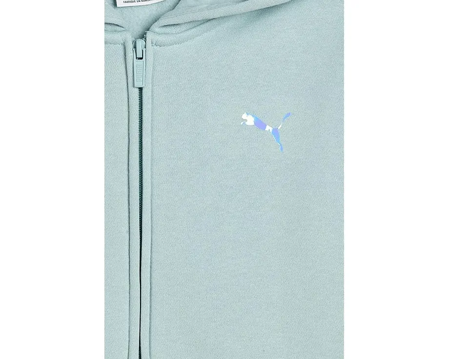 Детская толстовка Foundations Fleece Full Zip от Puma бледно-голубого цвета