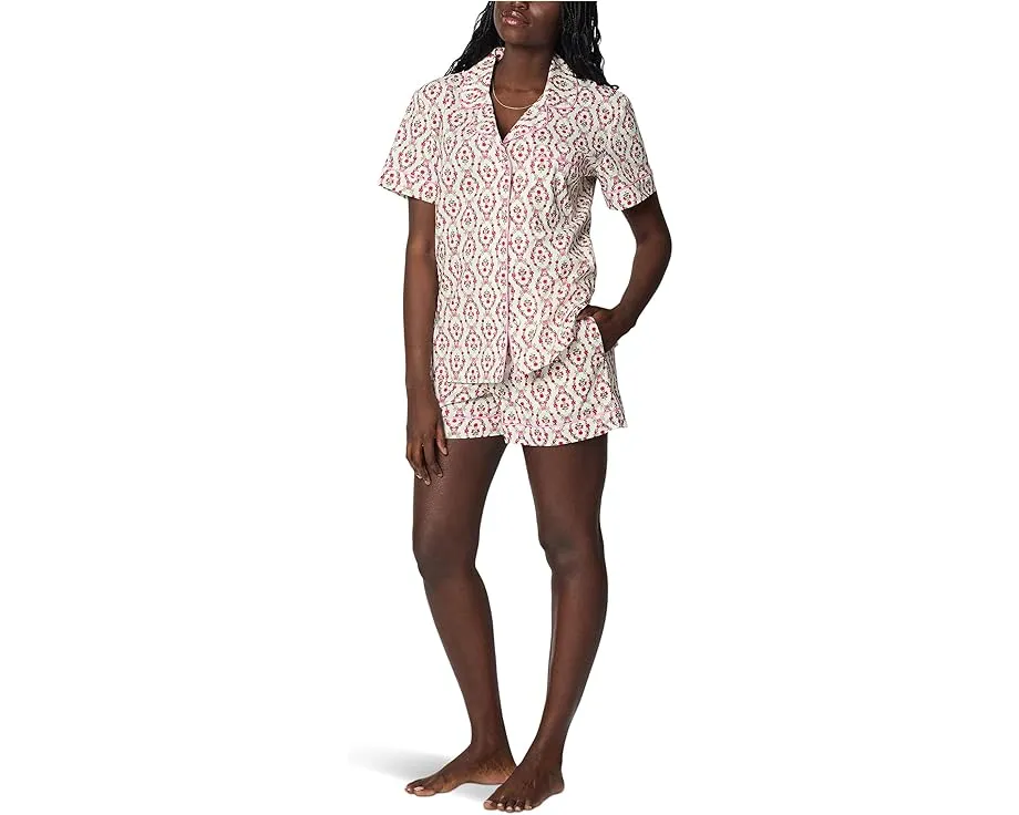 Пижамный комплект Bedhead PJs с короткими рукавами и шортами из поплина