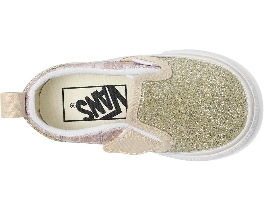 Детские слипоны Slip-On V Vans Kids с текстильным верхом и узором