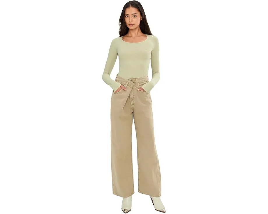 Лонгслив Free People Love Letter из мягкой ткани с круглым вырезом