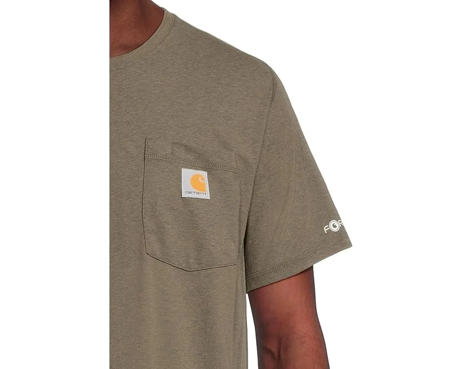 Футболка Carhartt Force Relaxed Fit Midweight с карманом и защитой UPF 25+