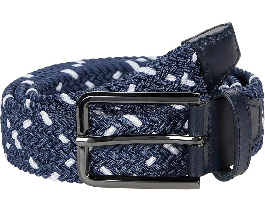 Плетеный кожаный ремень Johnston & Murphy с открытым плетением