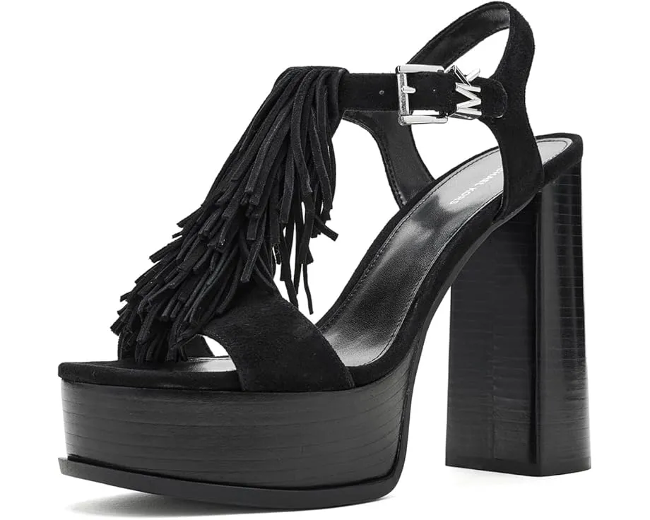 Босоножки Indra Platform Sandals на платформе с бахромой от MICHAEL Michael Kors