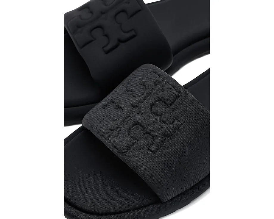 Tory Burch шлепанцы Double T Sport с принтом